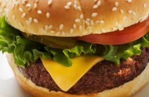 干酪汉堡包（夹双层肉饼）